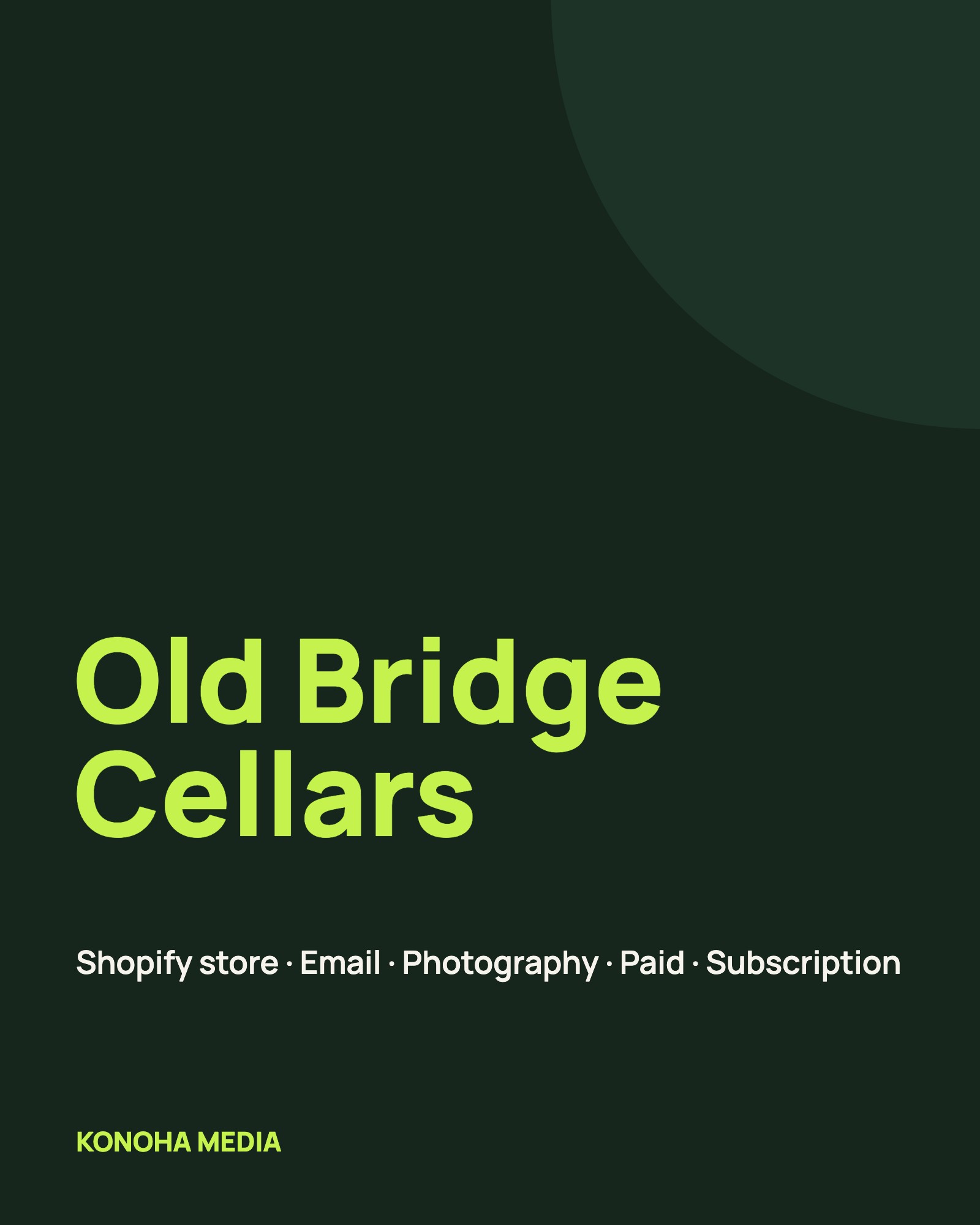 Old Bridge Cellars case study by Konoha Media